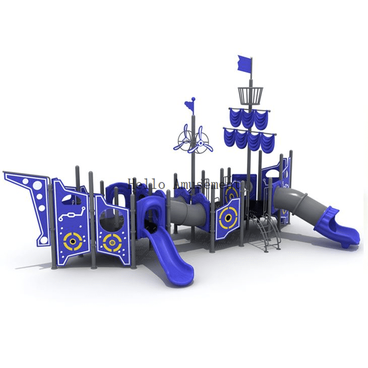 Certified Outdoor Slide Children Playground